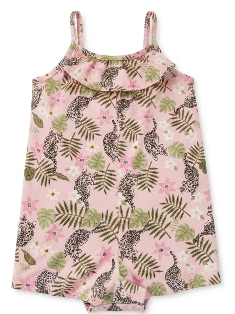 The Children's Place Pink Leaf & Leopard Knit Top